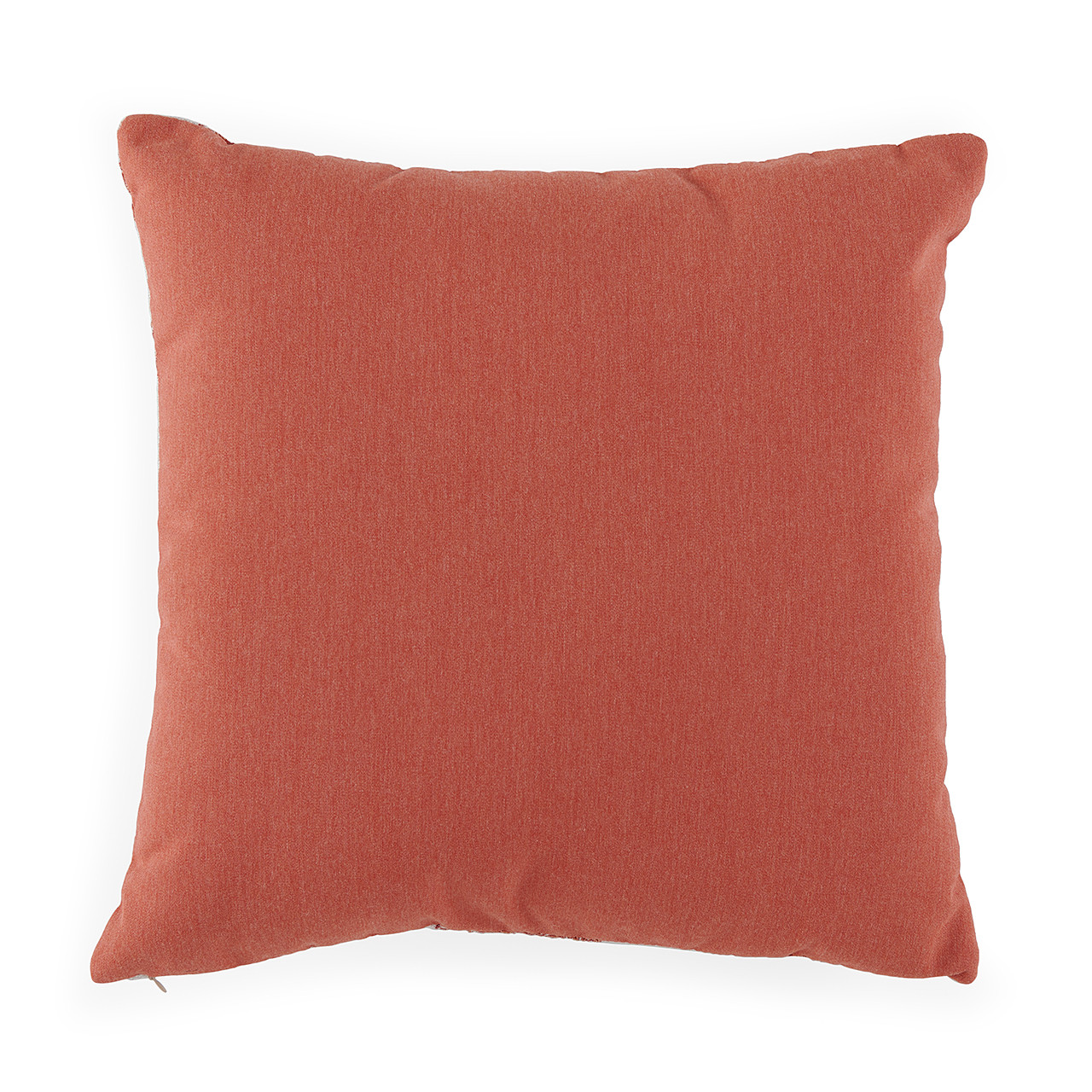 Canvas Persimmon and Royal Pointe Pomegranate 18 in. Sq. Throw Pillow