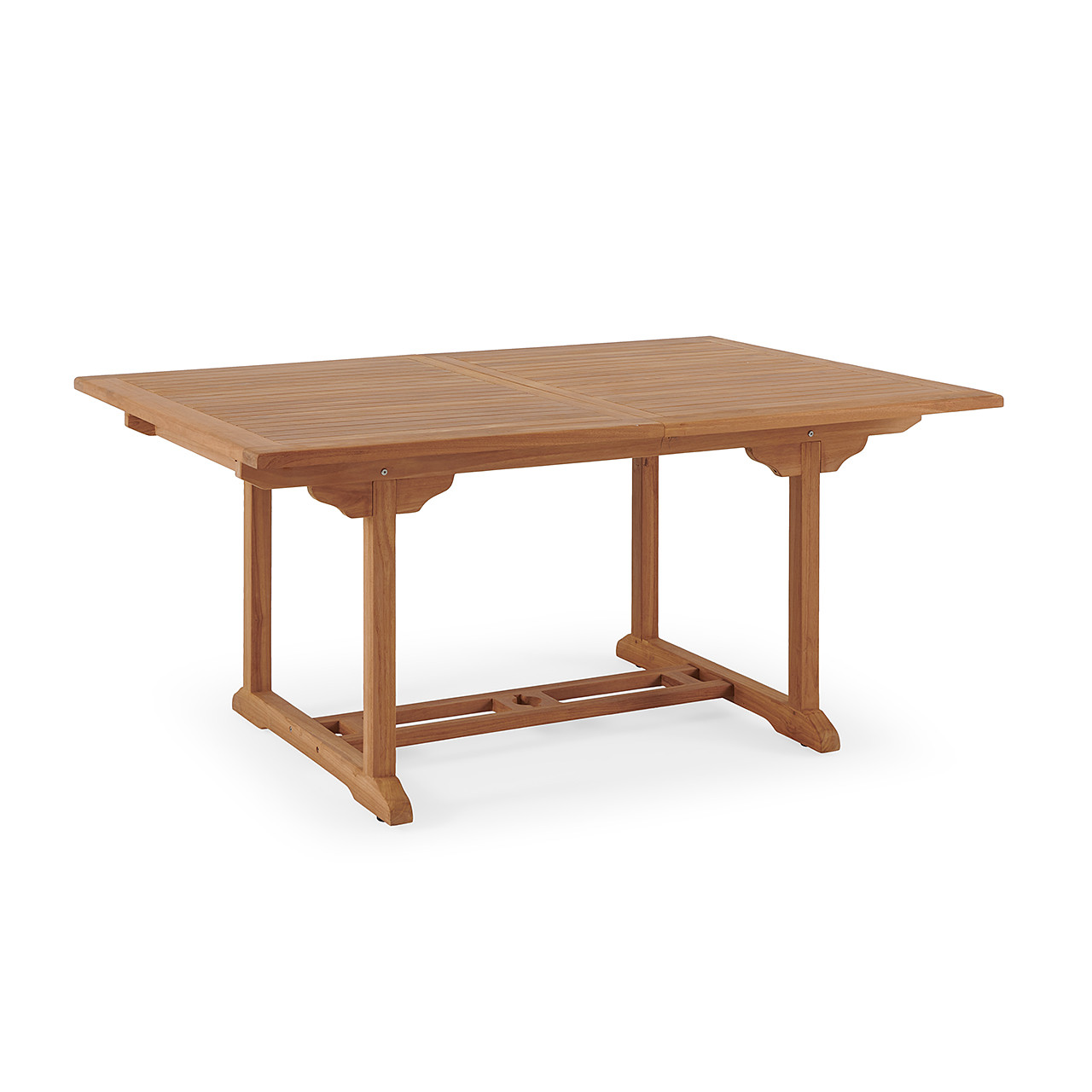 Bristol Teak 67-87 x 47 in. Rect. Extension Dining Table - Chair