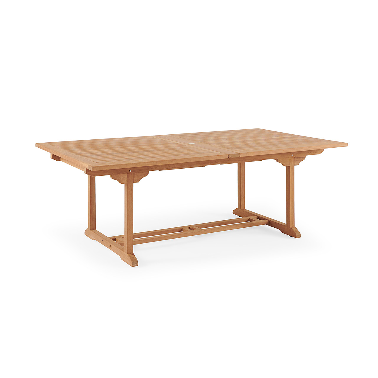 Bristol Teak 87-118 x 47 in. Rect. Double Extension Dining Table