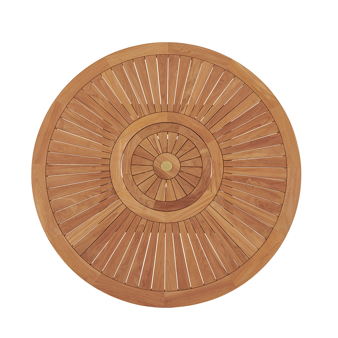 Bristol Teak 59 in. D Table with Lazy Susan