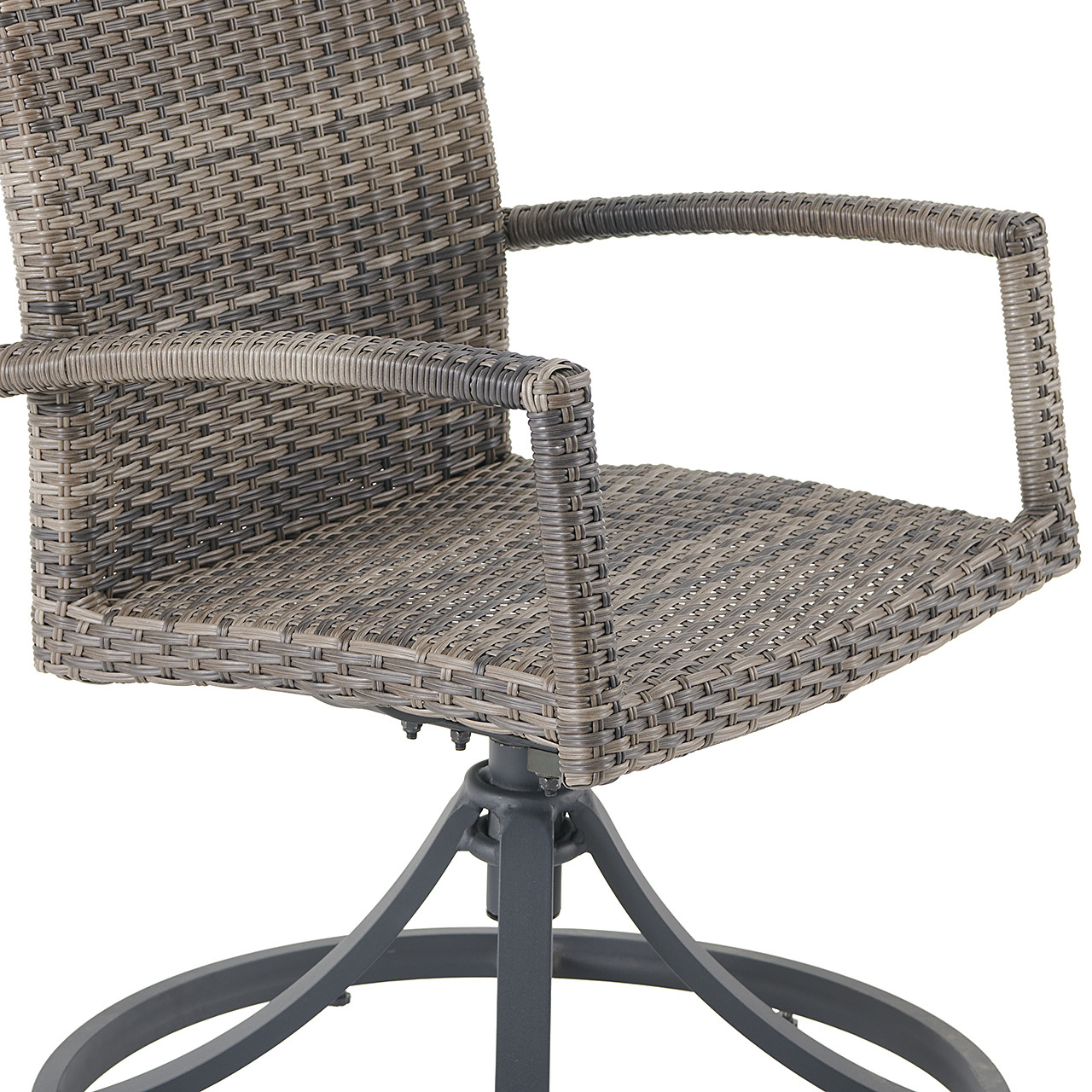 Contempo Husk Outdoor Wicker Swivel Dining Chair