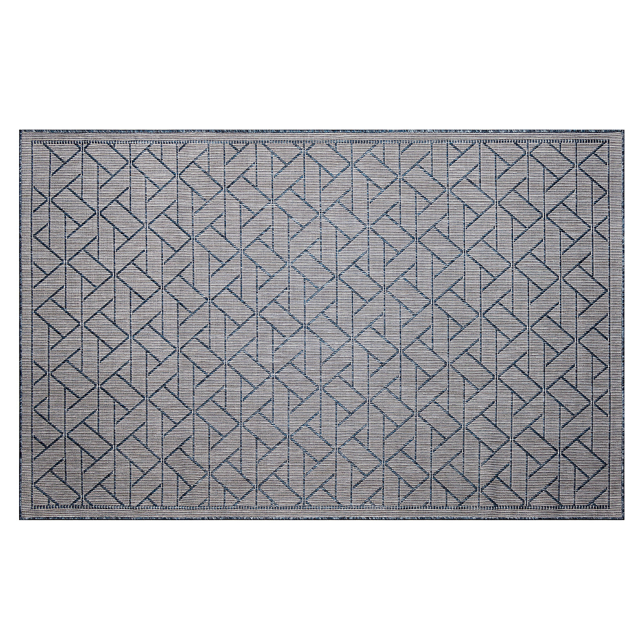 Pyramid Navy Rug