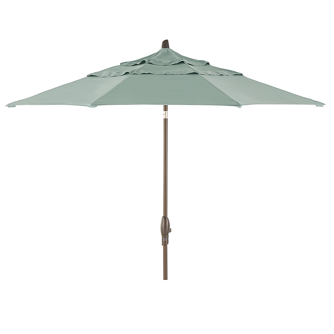 Treasure Garden 9 ft. Bronze Aluminum Market Double Wind Vent Umbrella (UM810)