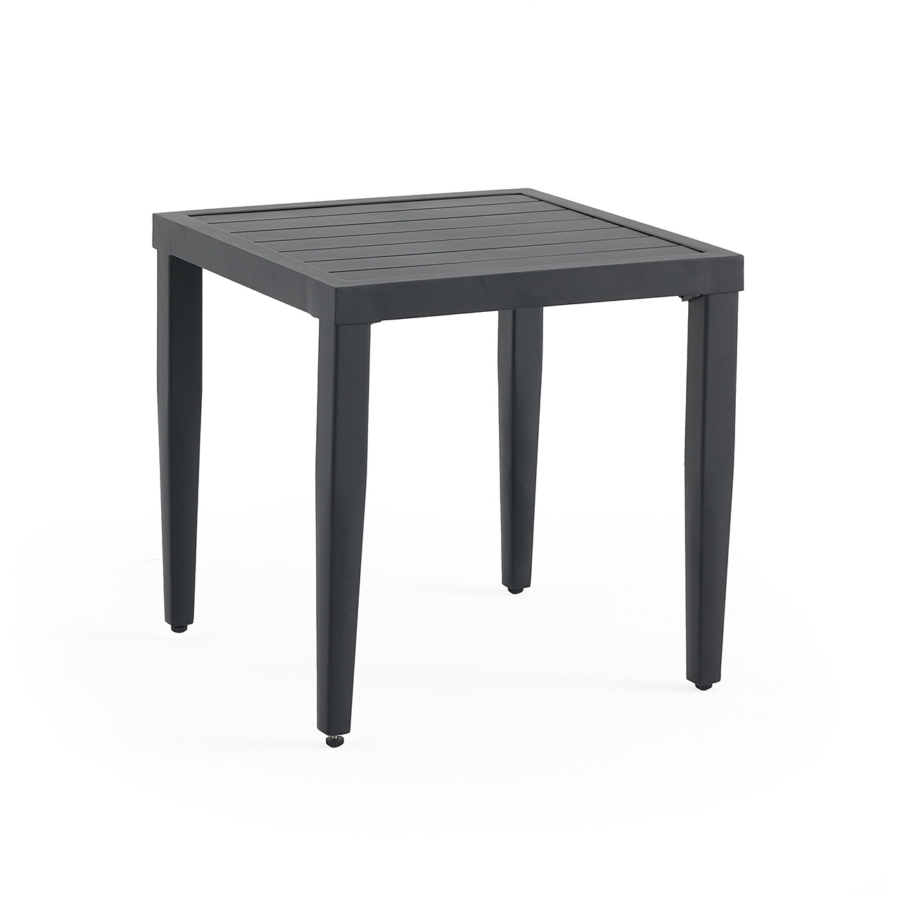 Tulum Midnight Aluminum 20 in. Sq. Side Table