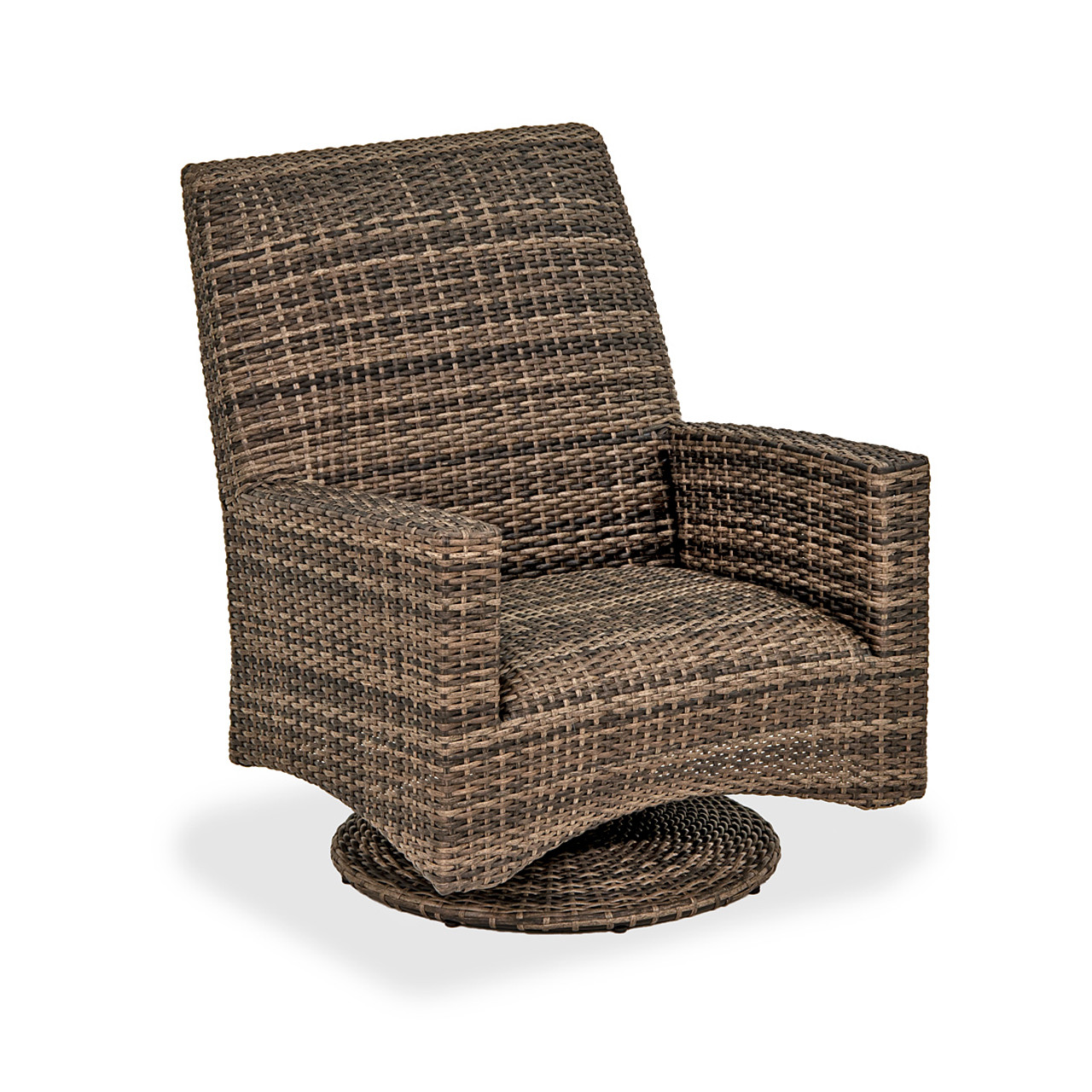 Tribeca Husk Outdoor Wicker and Concealed Cushion Swivel Glider