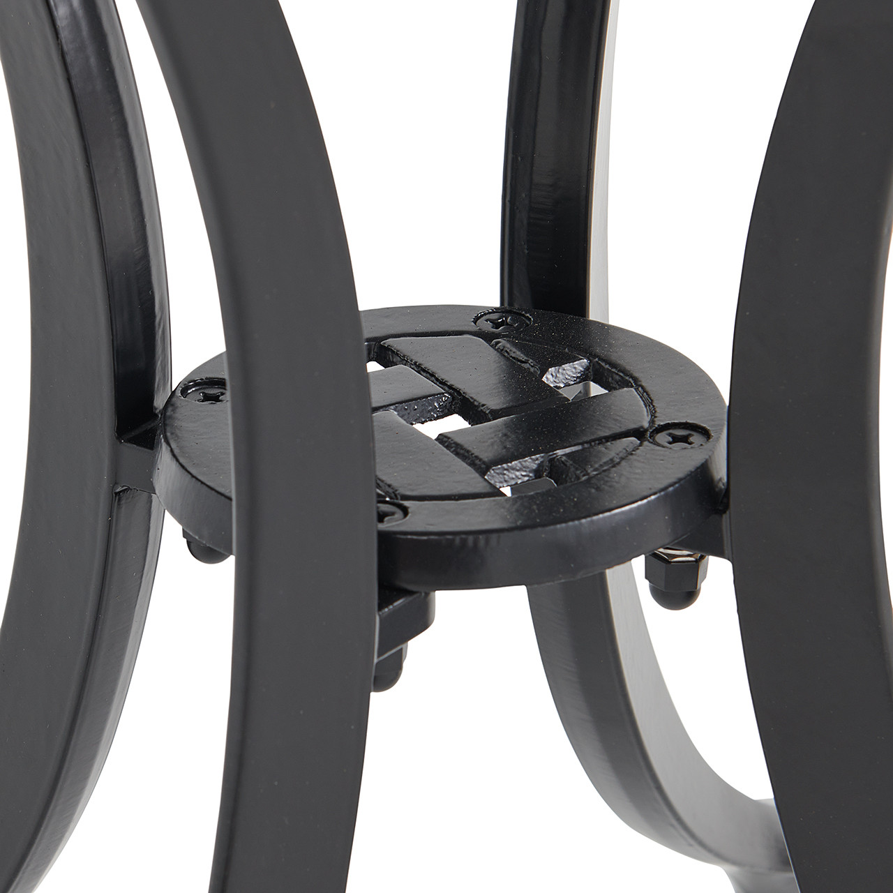 Tivoli Matte Black Cast Aluminum 22 in. D Side Table - Chair King