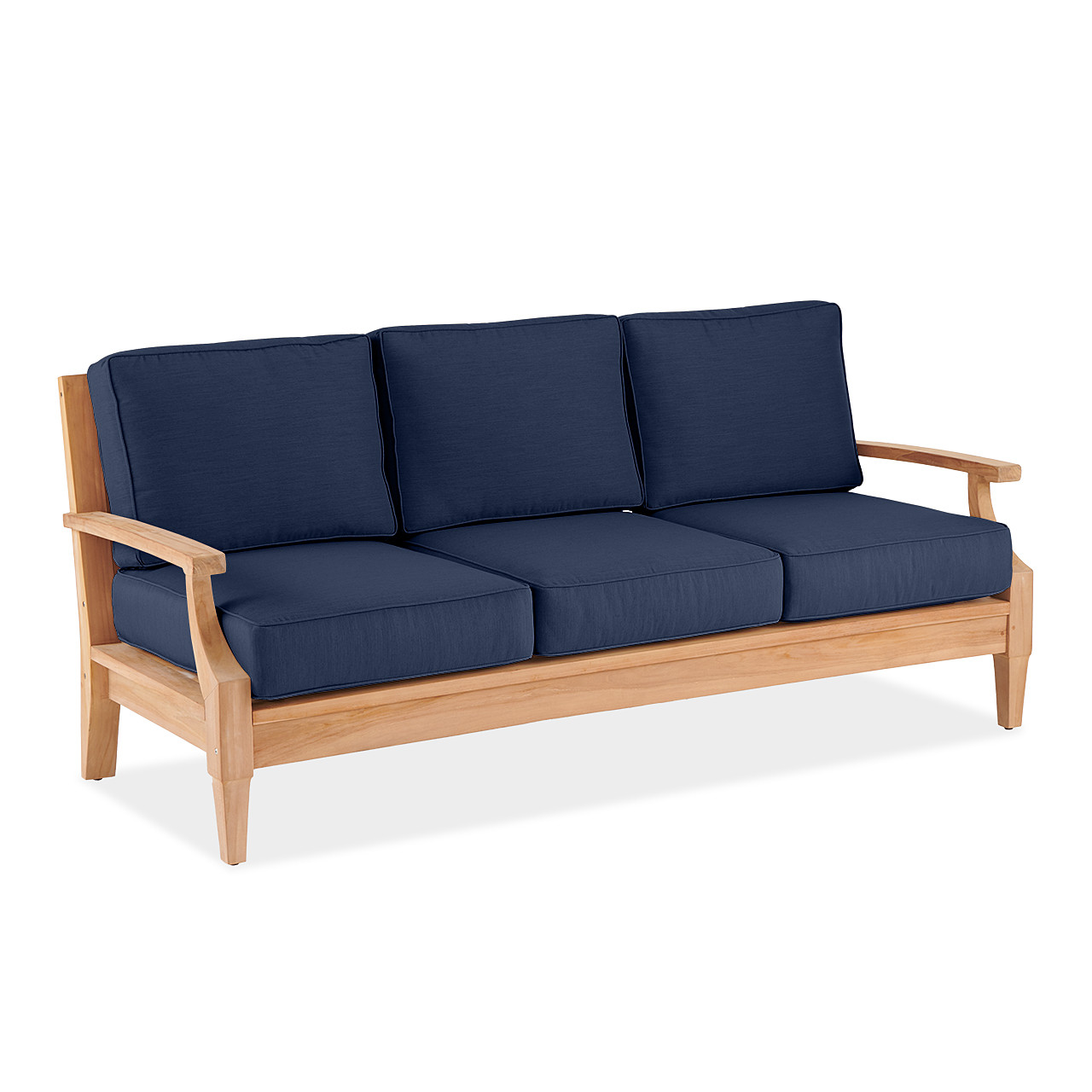 Grand Banks Teak with Cushions 4 Piece Sofa Group + 47 x 31 in. Coffee Table Grand Banks Teak with Cushions 4 Piece Sofa Group + 47 x 31 in. Coffee Table