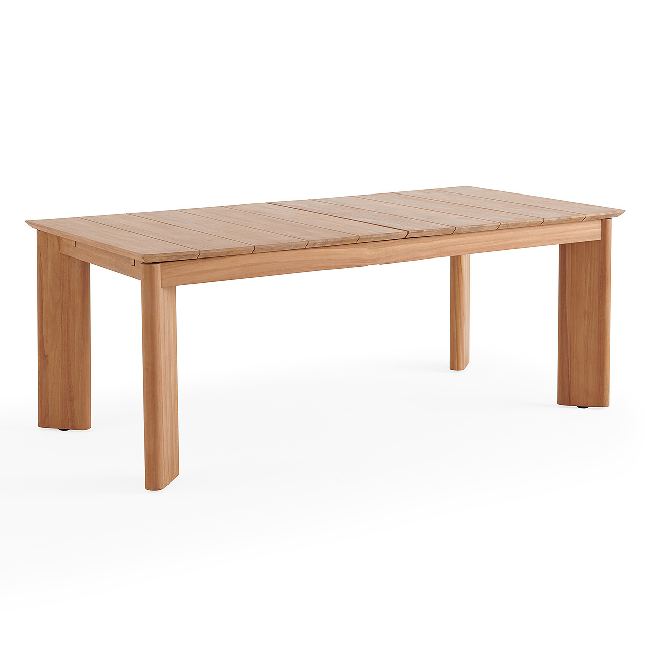 Leeds Teak 78-102 x 39 in. Extension Dining Table
