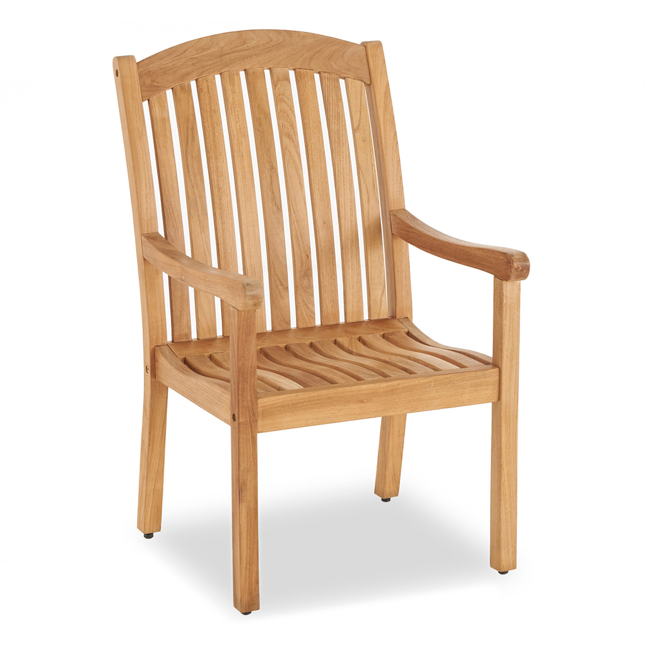 ダイニングチェア Old Teak Chair Eastchester Natural Stain Solid Teak Dining Arm Chair - Chair King