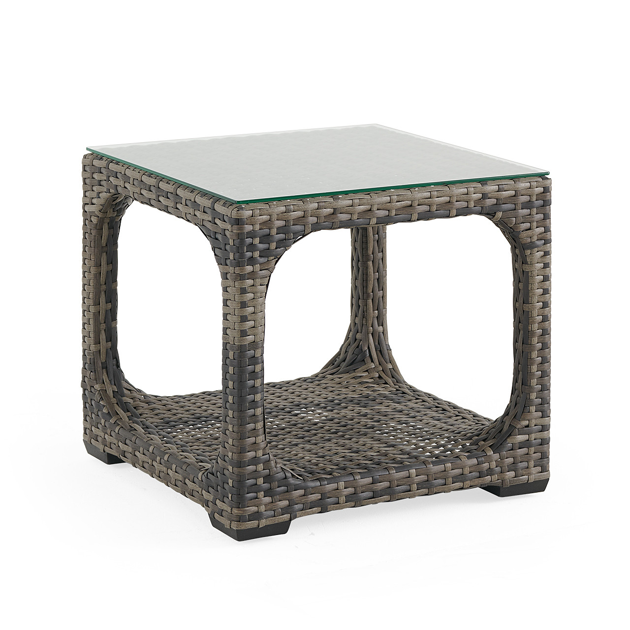 Tangiers Canola Seed Outdoor Wicker 23 in. Sq. Coffee Table