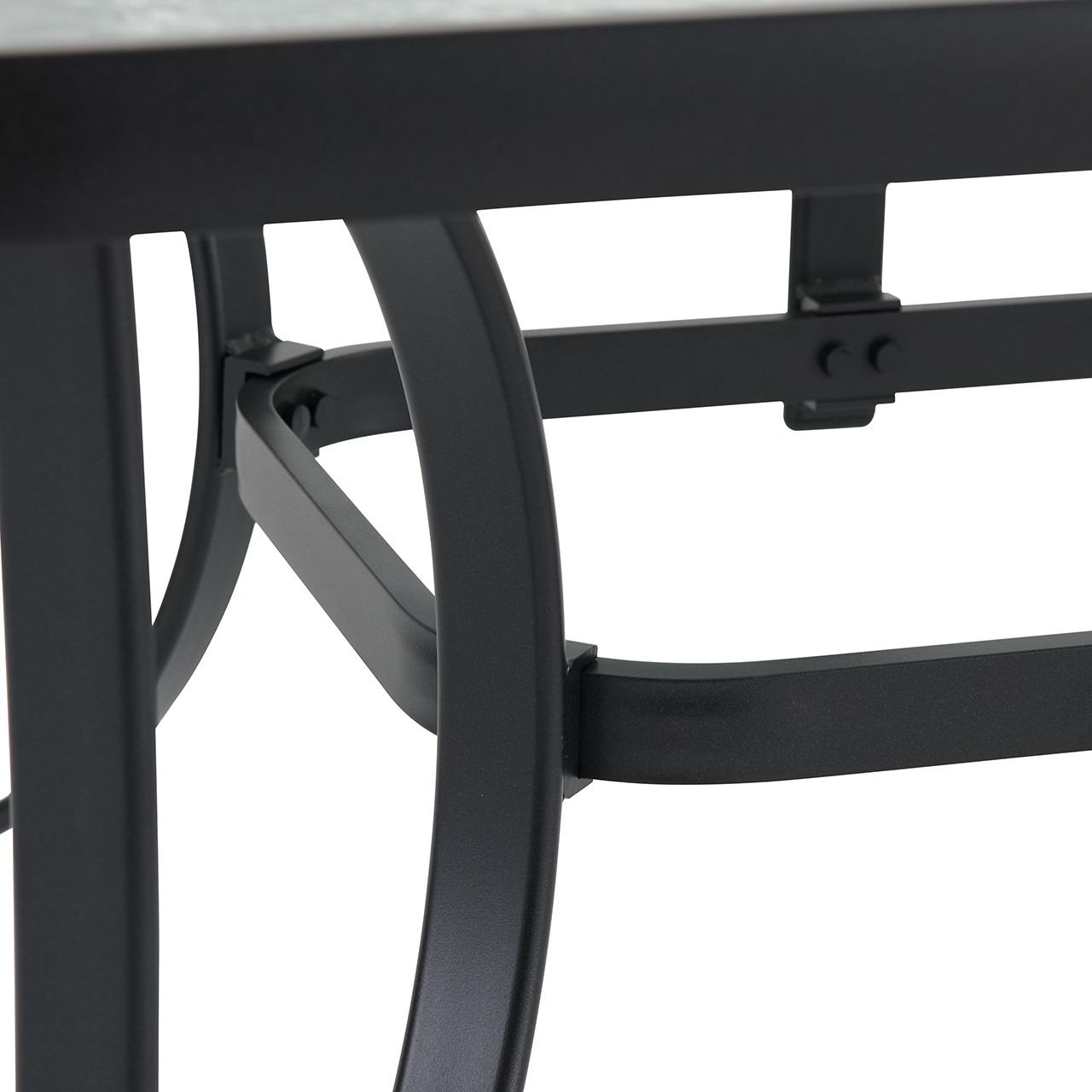 Malibu Aluminum 72 x 42 in. Glass Top Dining Table Malibu Aluminum 72 x 42 in. Glass Top Dining Table