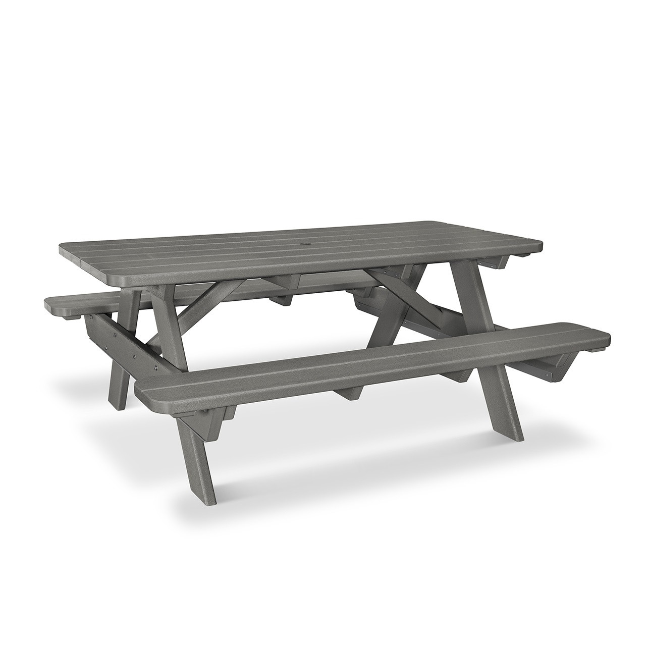 POLYWOOD Park 72 x 65 in. Picnic Table - Chair King Backyard Store