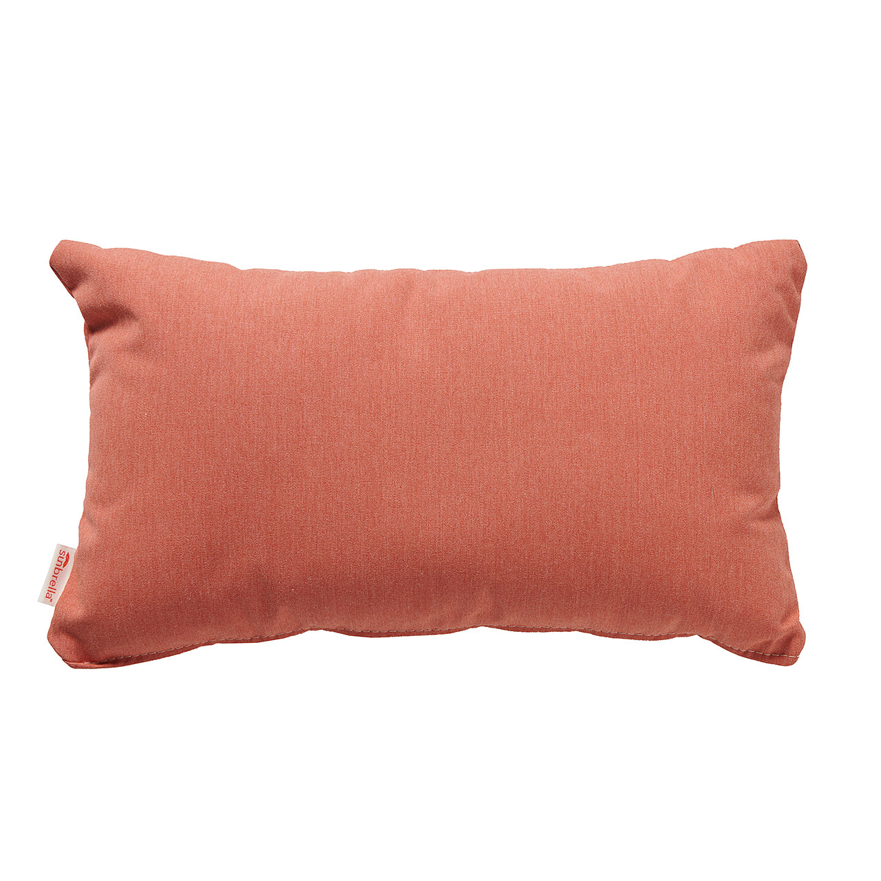 Canvas Persimmon 12 x 20 in. Lumbar Throw Pillow
