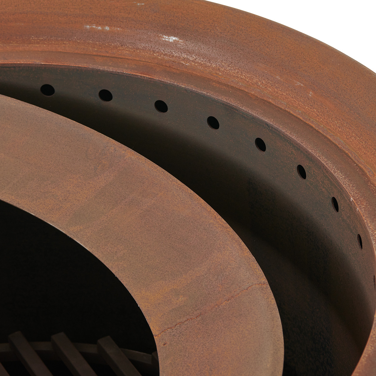 In-Store Only - Flaming Gorge Acadia Corten Steel 34 x 23 in. Fire Pit