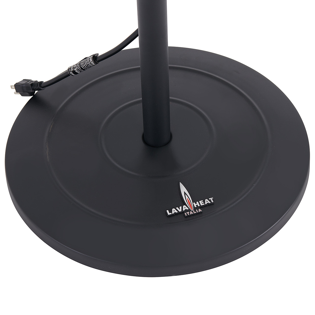 88 in. Matte Black Shade 1500 Watt Electric Patio Heater