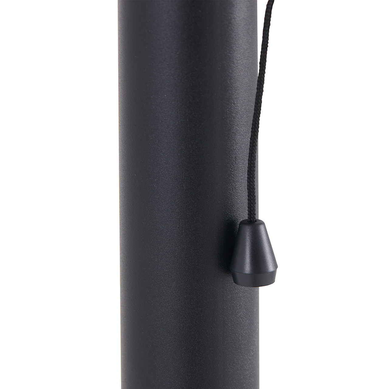 88 in. Matte Black Shade 1500 Watt Electric Patio Heater