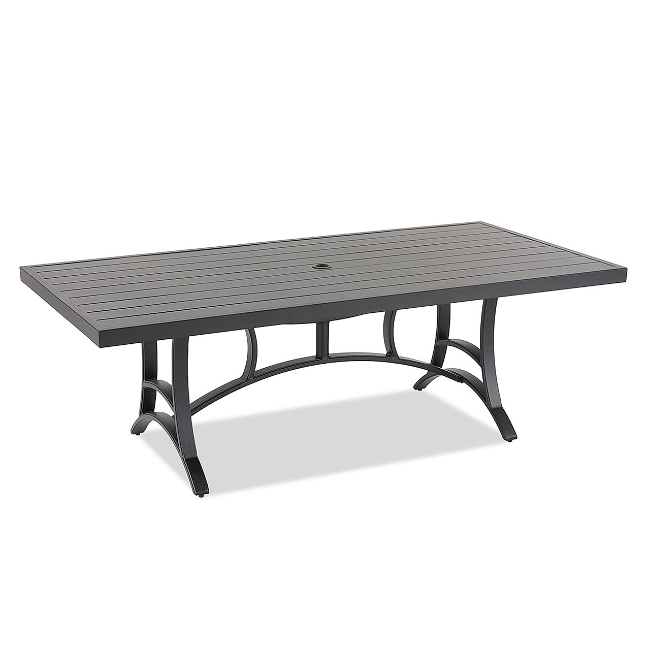 Hill Country Aged Bronze Aluminum with Cast Pumice Cushions 9 Piece Combo Dining Set + 84 x 42 in. Table -