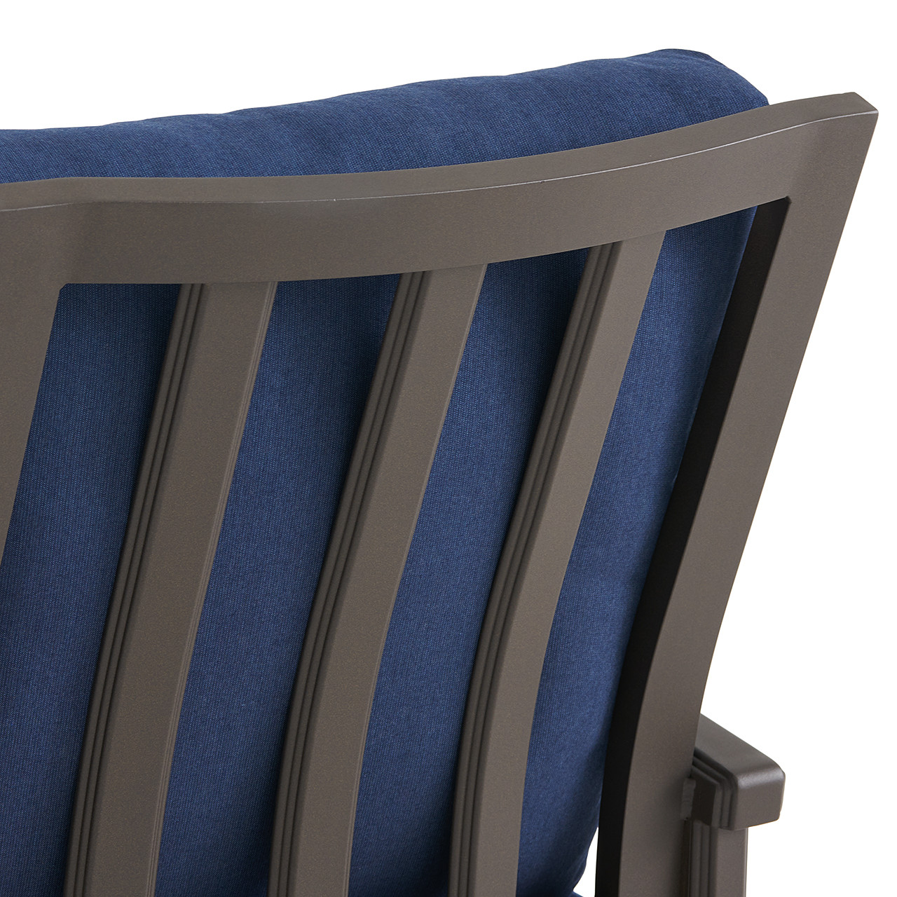 Fairmont Aged Bronze Aluminum with Spectrum Indigo Cushions Swivel Rocker