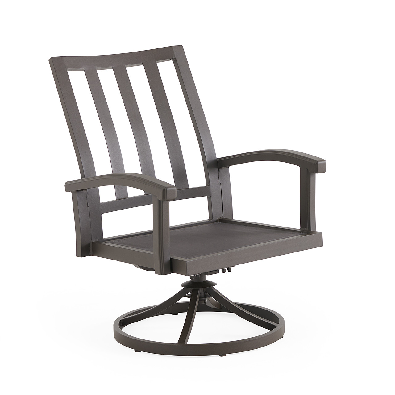 Fairmont Aged Bronze Aluminum with Spectrum Indigo Cushions Swivel Rocker