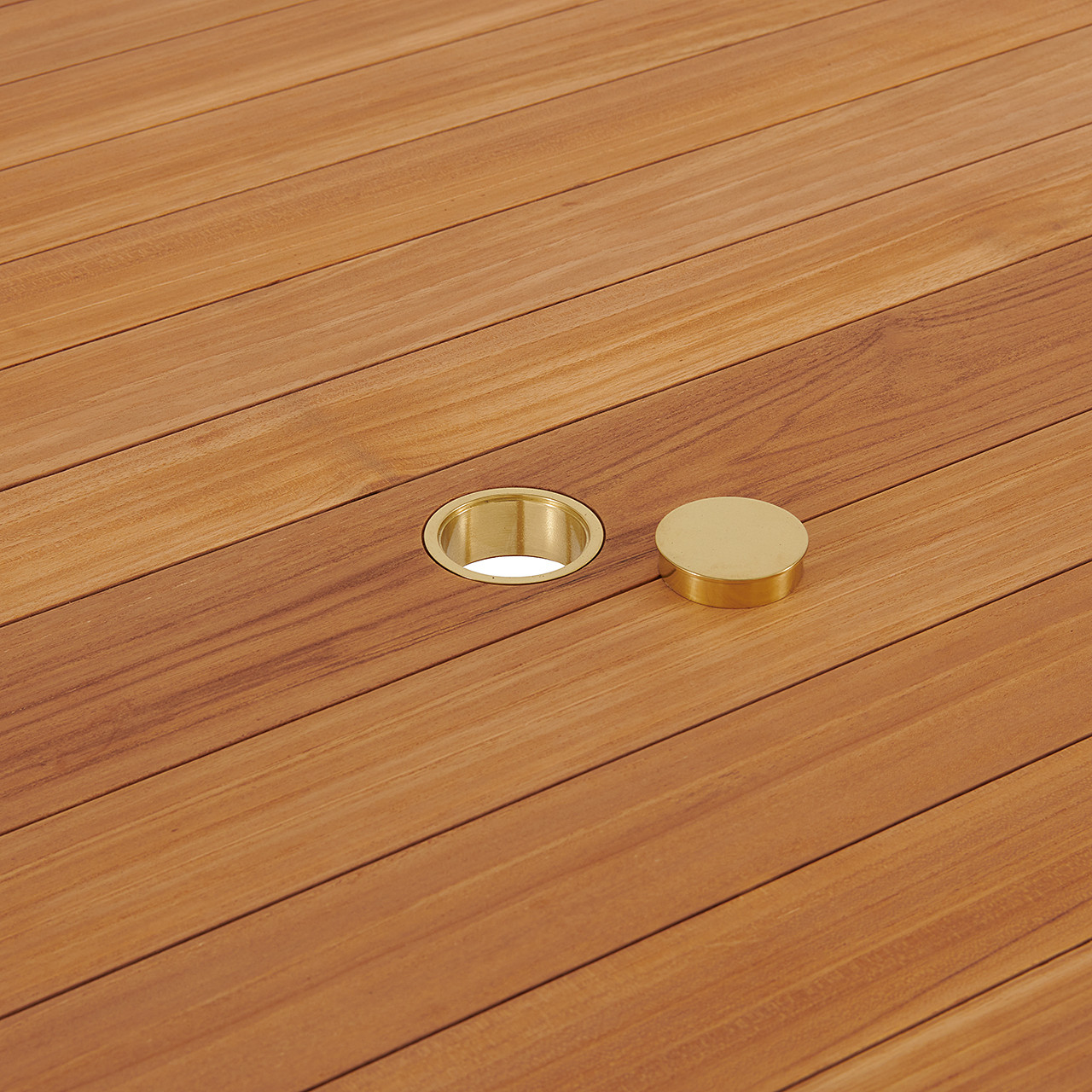 Westport Teak with Cushions 5 Piece Arm Dining Set + Oxford 48 in. D Table Westport Teak with Cushions 5 Piece Arm Dining Set + Oxford 48 in. D Table