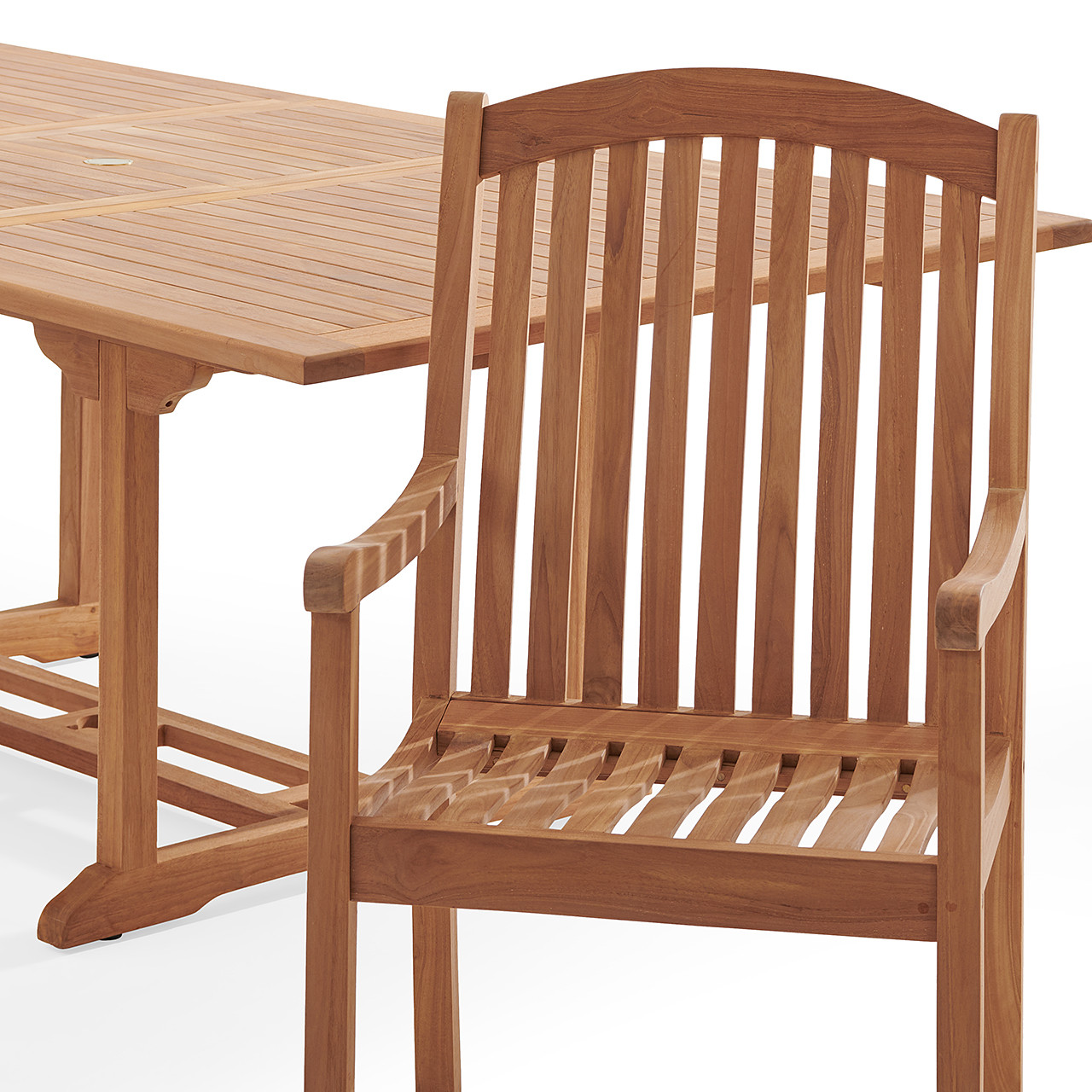 Eastchester Teak with Cushions 7 Piece Dining Set + Bristol 67-87
