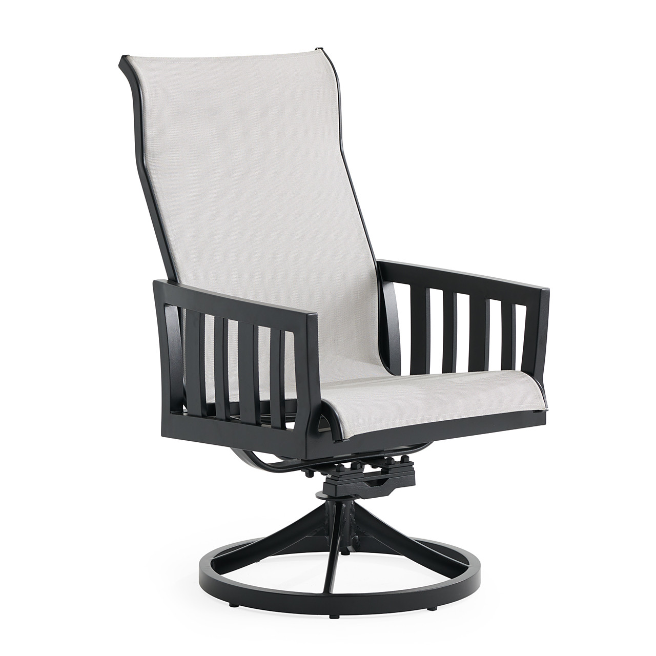 Siena Coal Aluminum with Sailing Seagull Sling Swivel Rocker