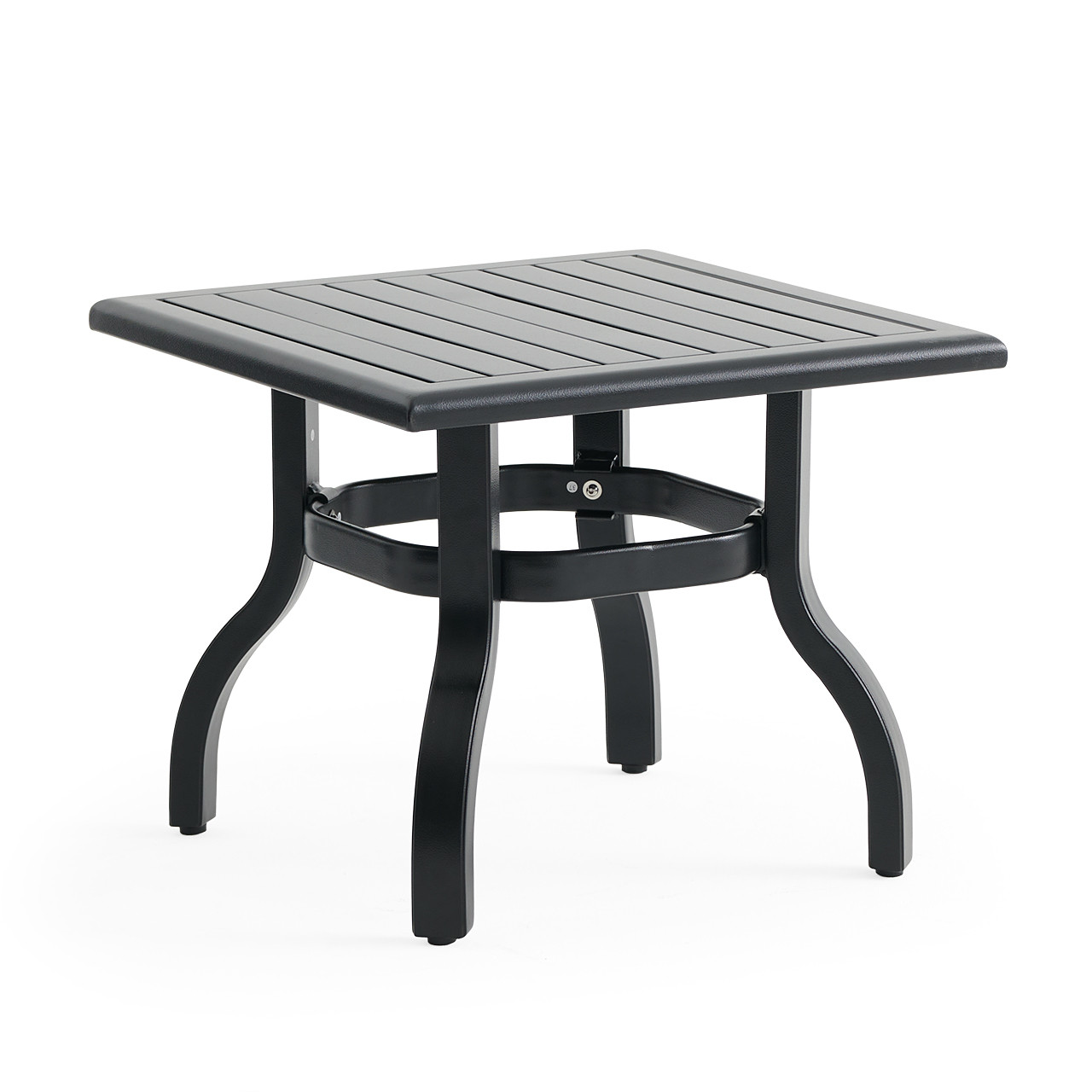 Siena Coal Aluminum 23 in. Sq. End Table