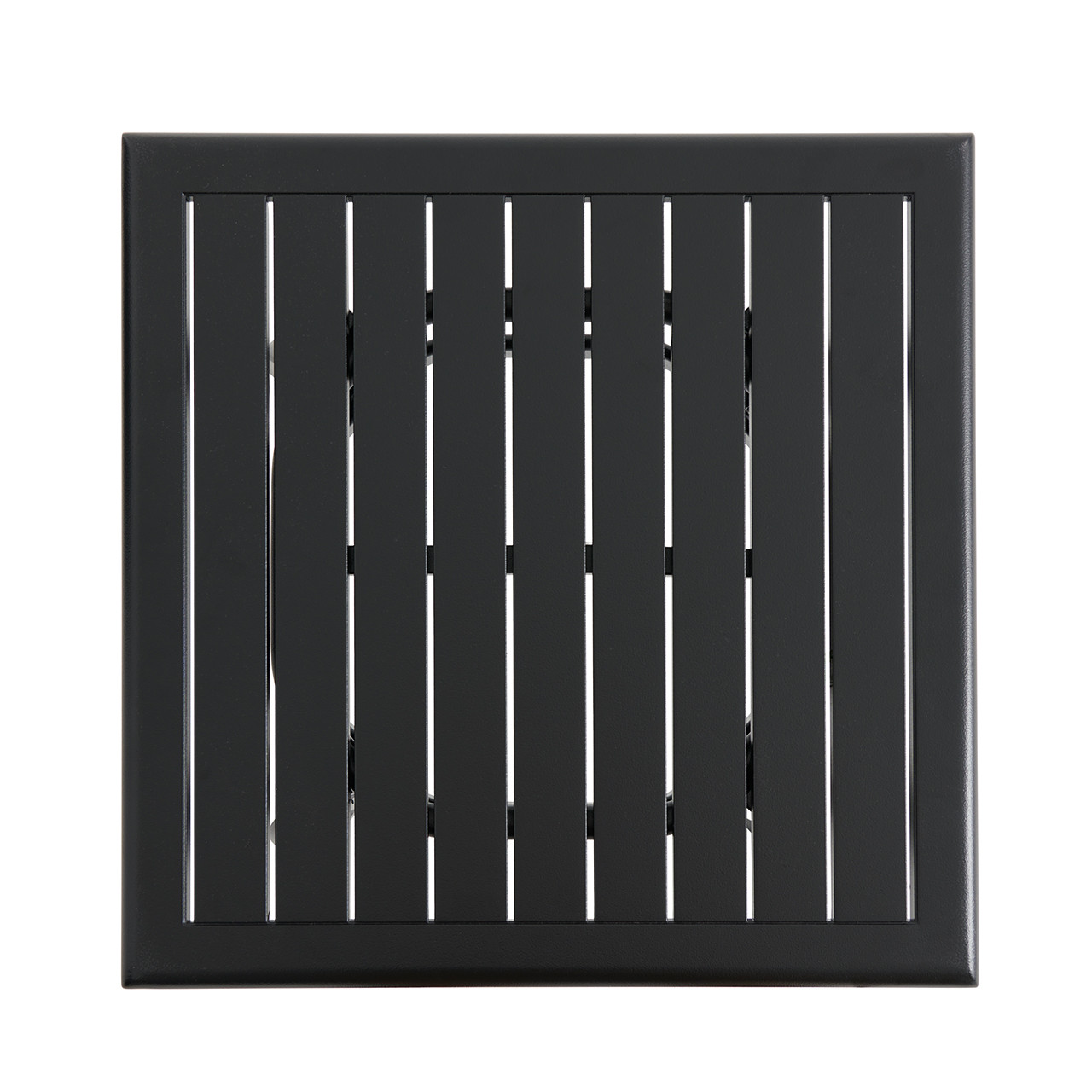 Siena Coal Aluminum 23 in. Sq. End Table