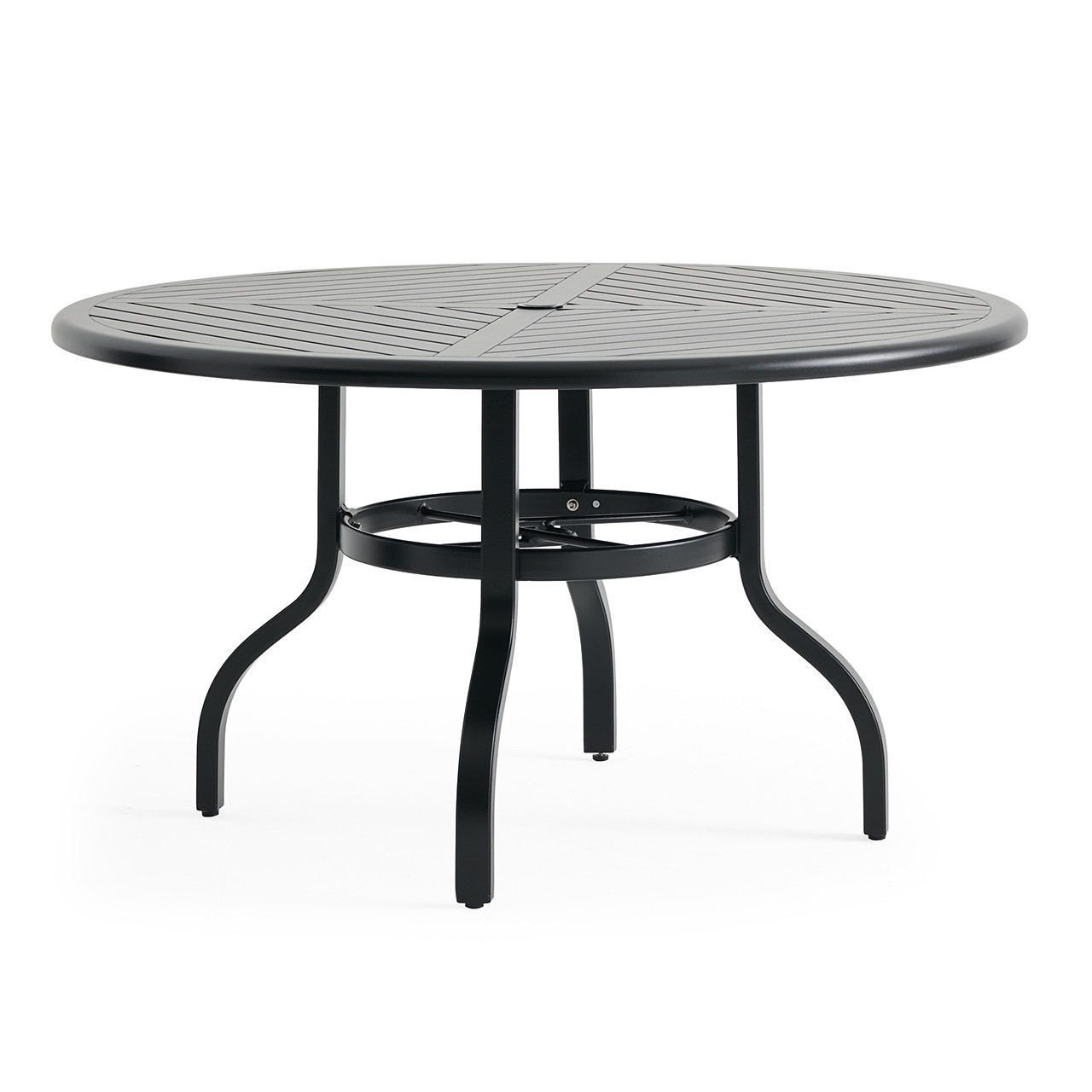Siena Coal Aluminum 54 in. D Dining Table