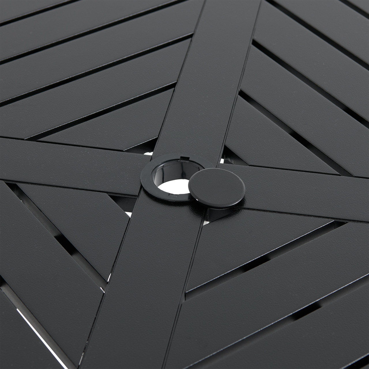 Siena Coal Aluminum with Sailing Seagull Cushions 5 Piece Dining Set + 54 in. D Table