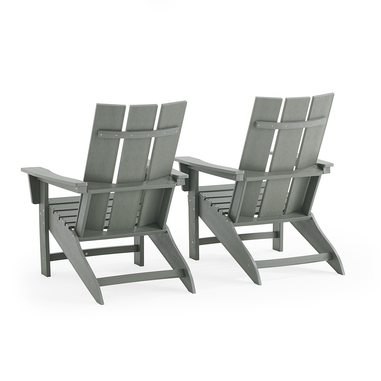 Newport Polymer 2 Piece Set XL Modern Adirondack Chairs - Chair