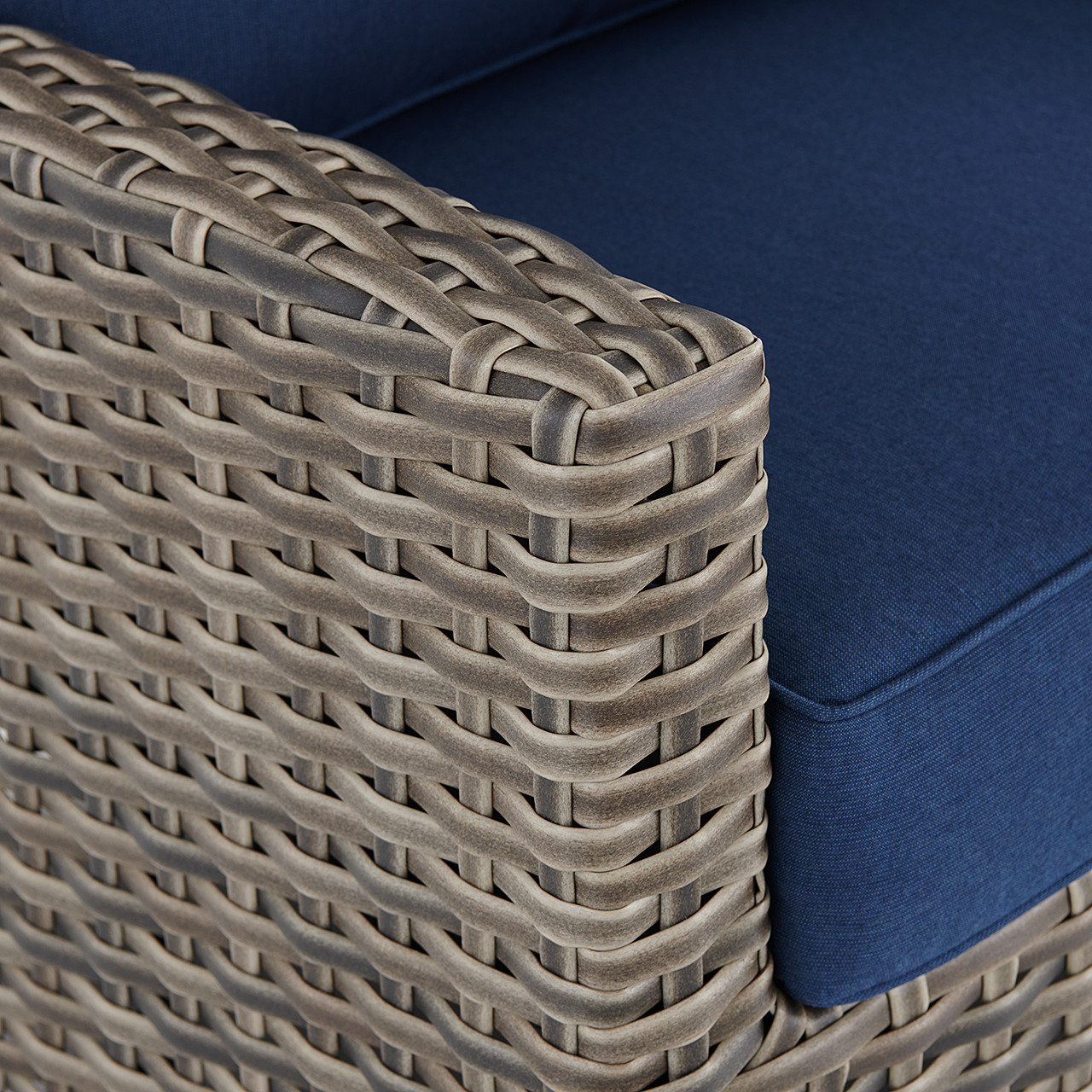 Sonoma Husk Outdoor Wicker with Cushions Swivel Glider Club Chair