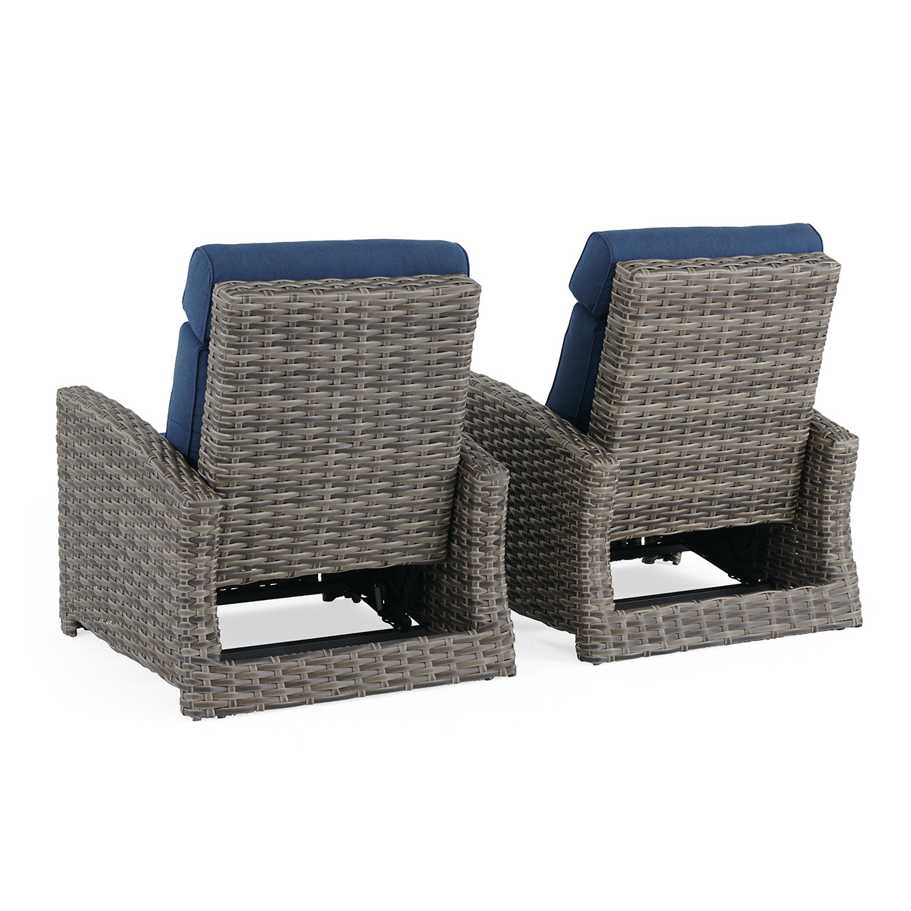 Sonoma Husk Outdoor Wicker with Cushions 2 Piece Recliner Set