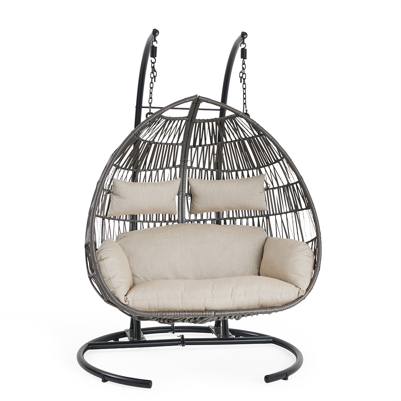 Tahiti Hanging Loveseat with Cushion