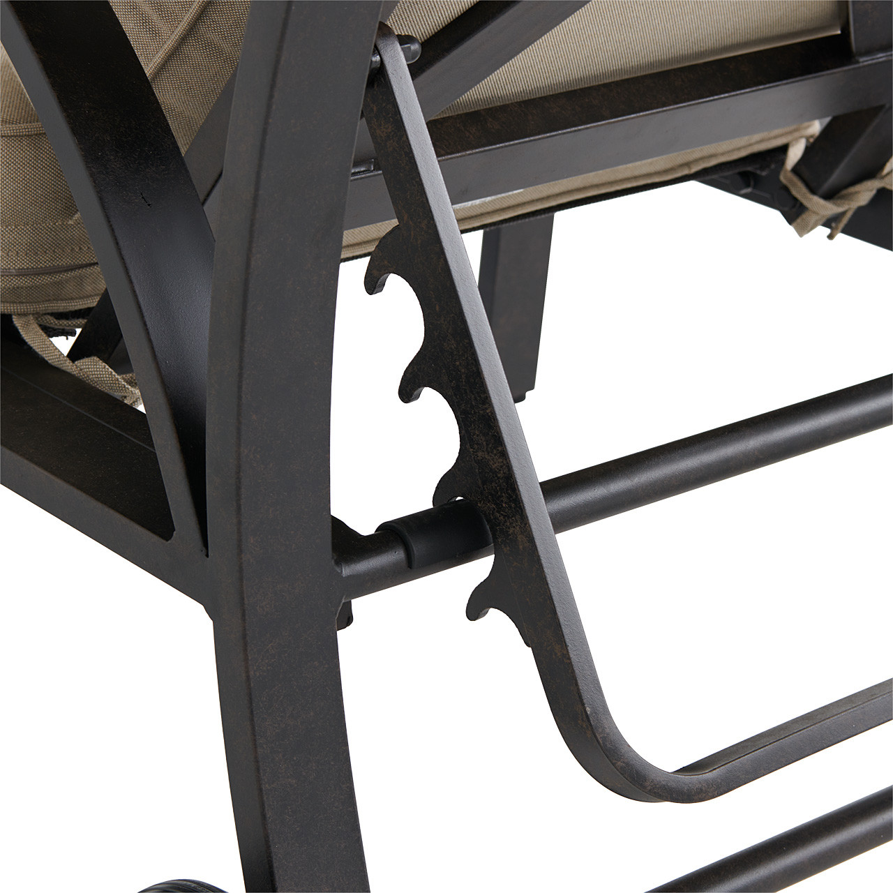 Key West Rustic Bronze Aluminum with Cushions Chaise Lounge