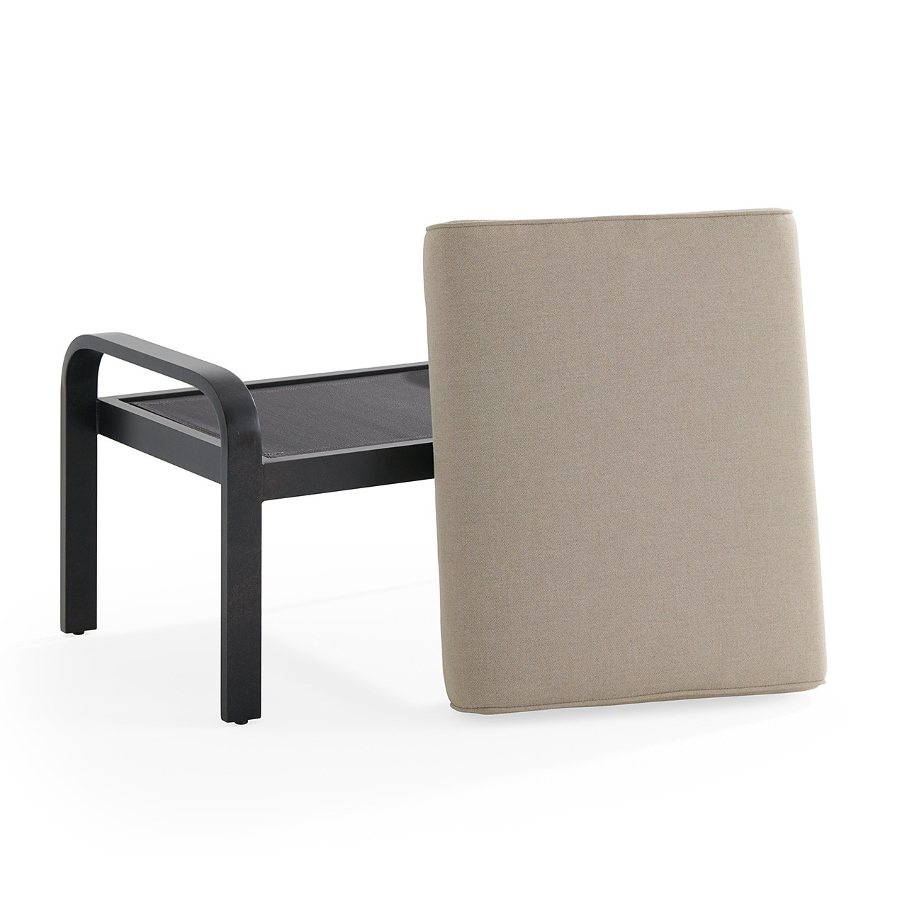 Key West Rustic Bronze Aluminum with Cushion Ottoman