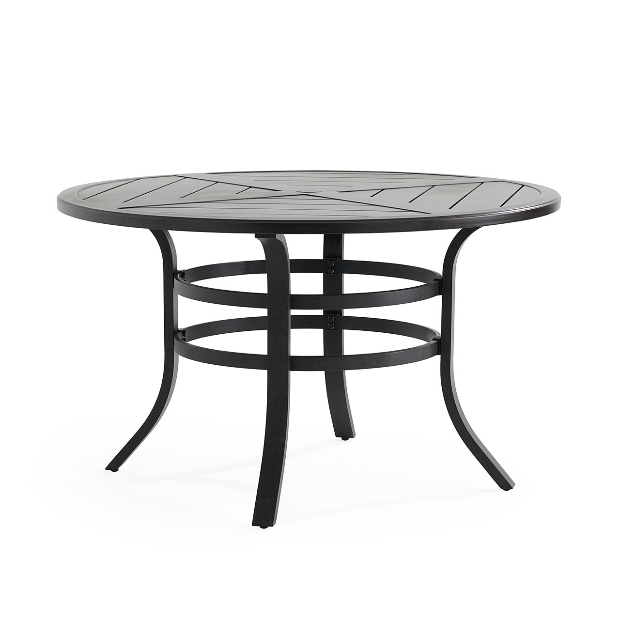 Key West Rustic Bronze Aluminum 48 in. D Dining Table