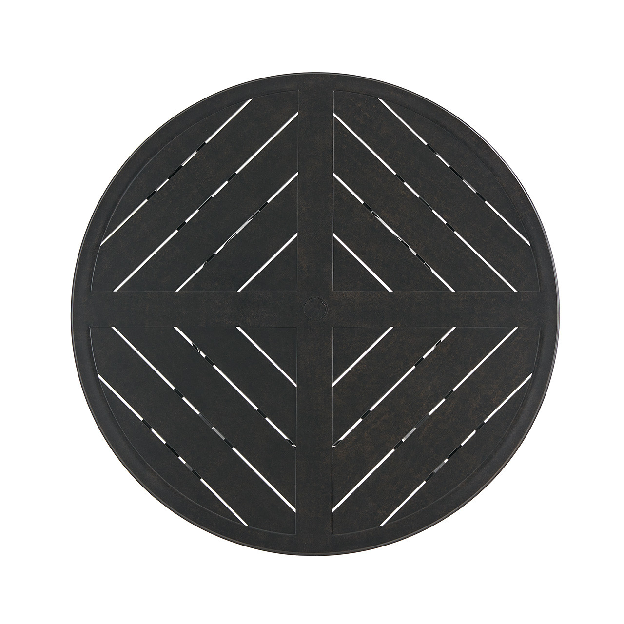 Key West Rustic Bronze Aluminum 48 in. D Gathering Height Table