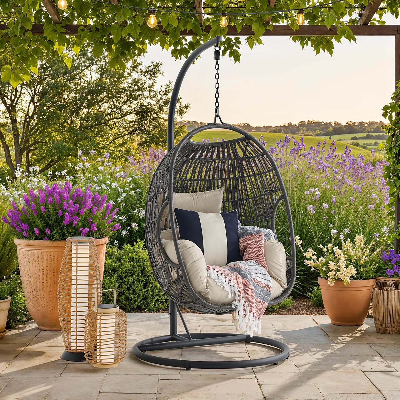 Tahiti Hanging Chair with Cushion