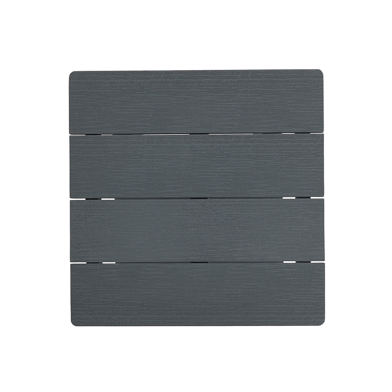 Sag Harbor Dark Grey Polymer 18 in. Sq. Side Table