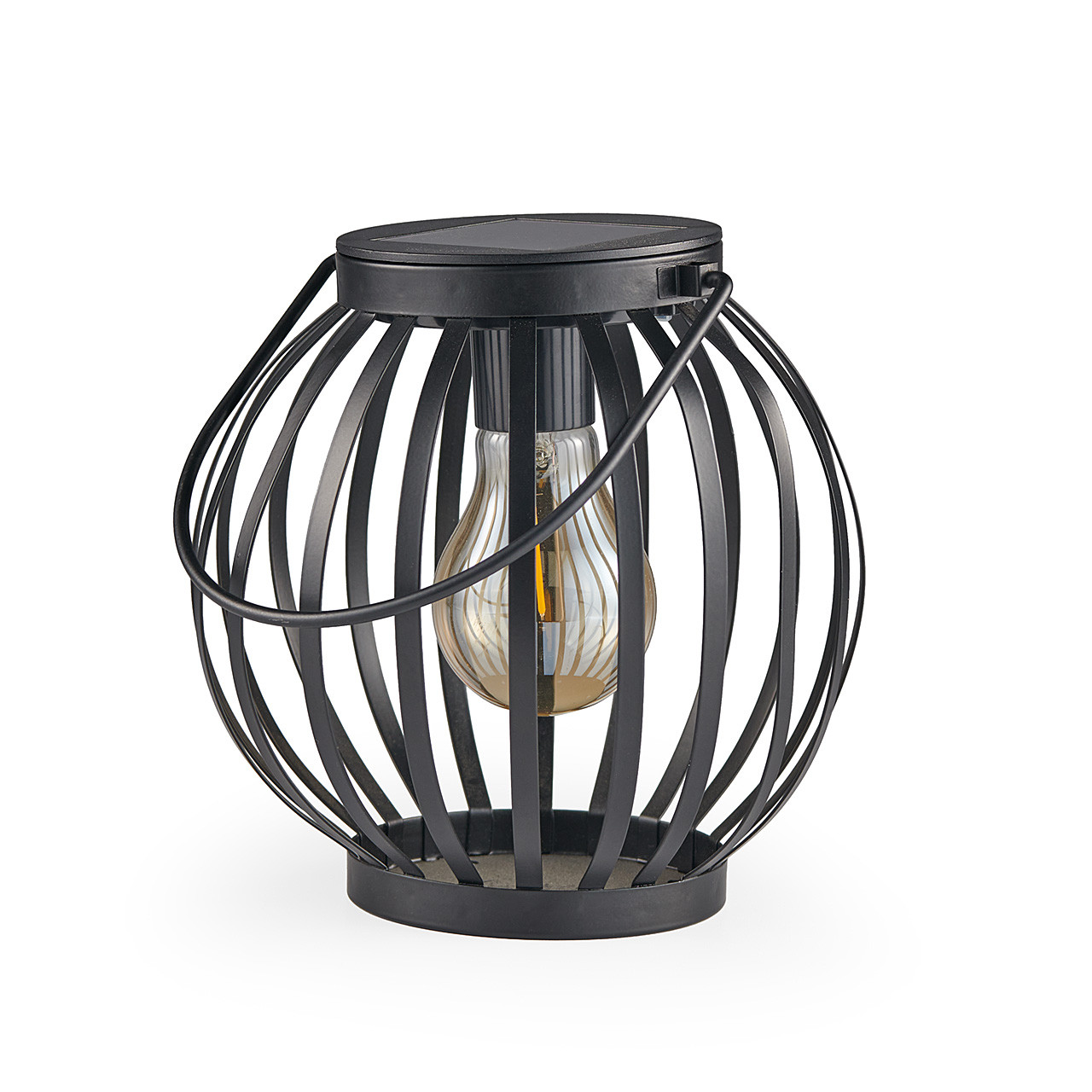 6.7 in. Round Steel Edison Bulb Lantern