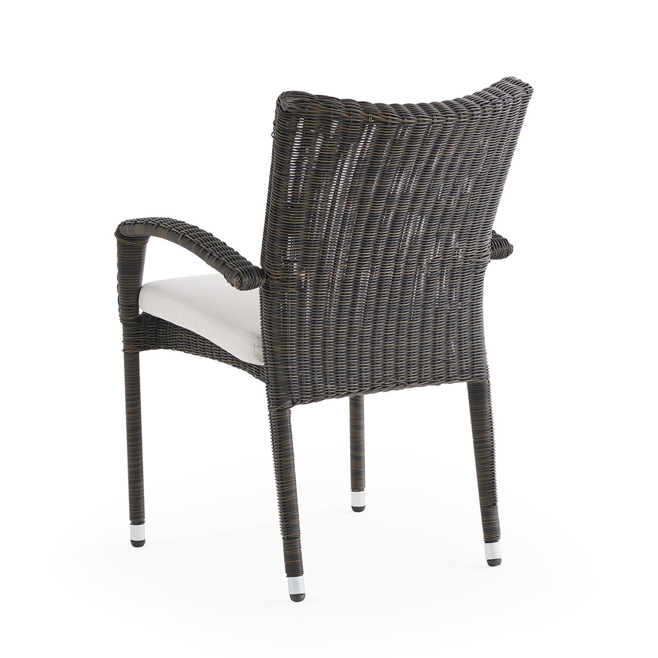 Fairmont Espresso Wicker Stacking Dining Chair