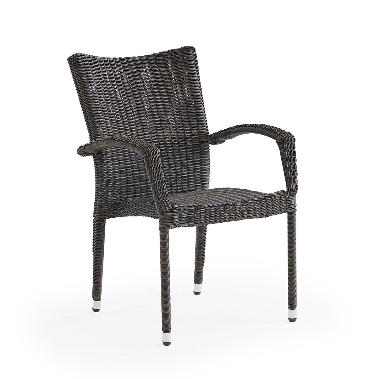 Fairmont Espresso Wicker Stacking Dining Chair