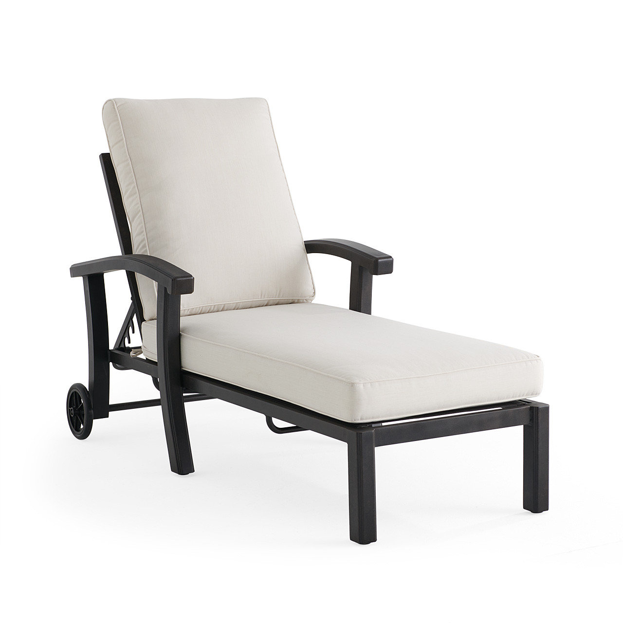 Fairmont Rustic Bronze Aluminum with Cushions Chaise Lounge