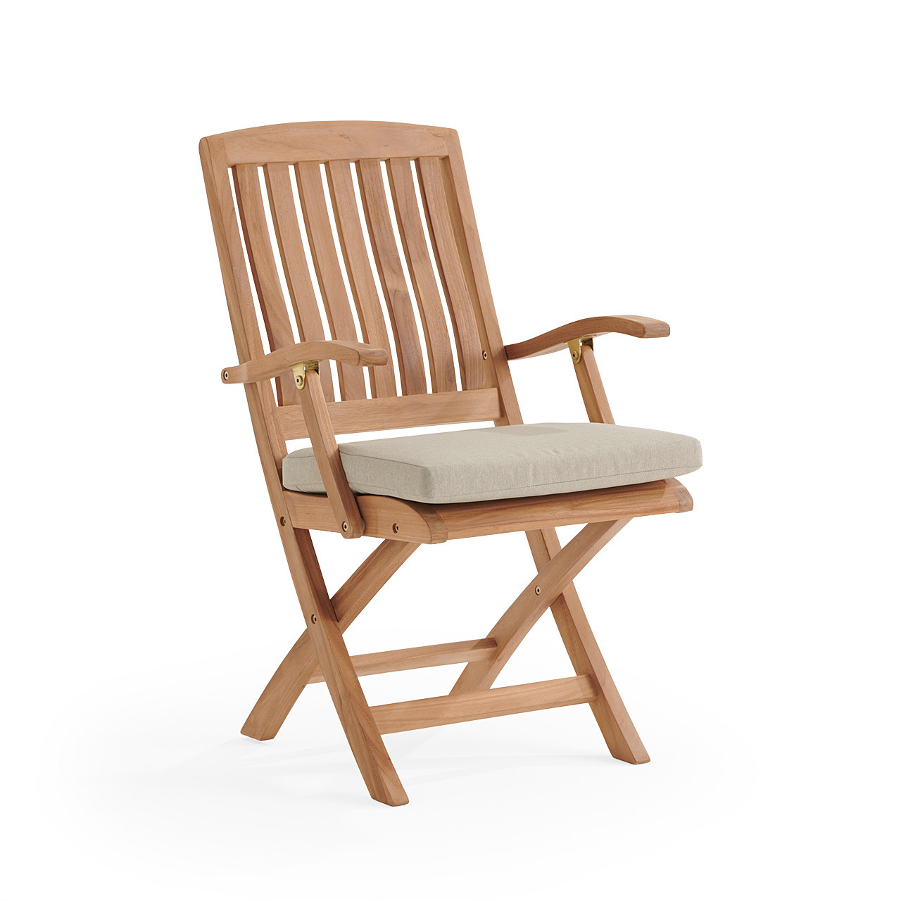 Westport Teak Folding Arm Chair With Cushion