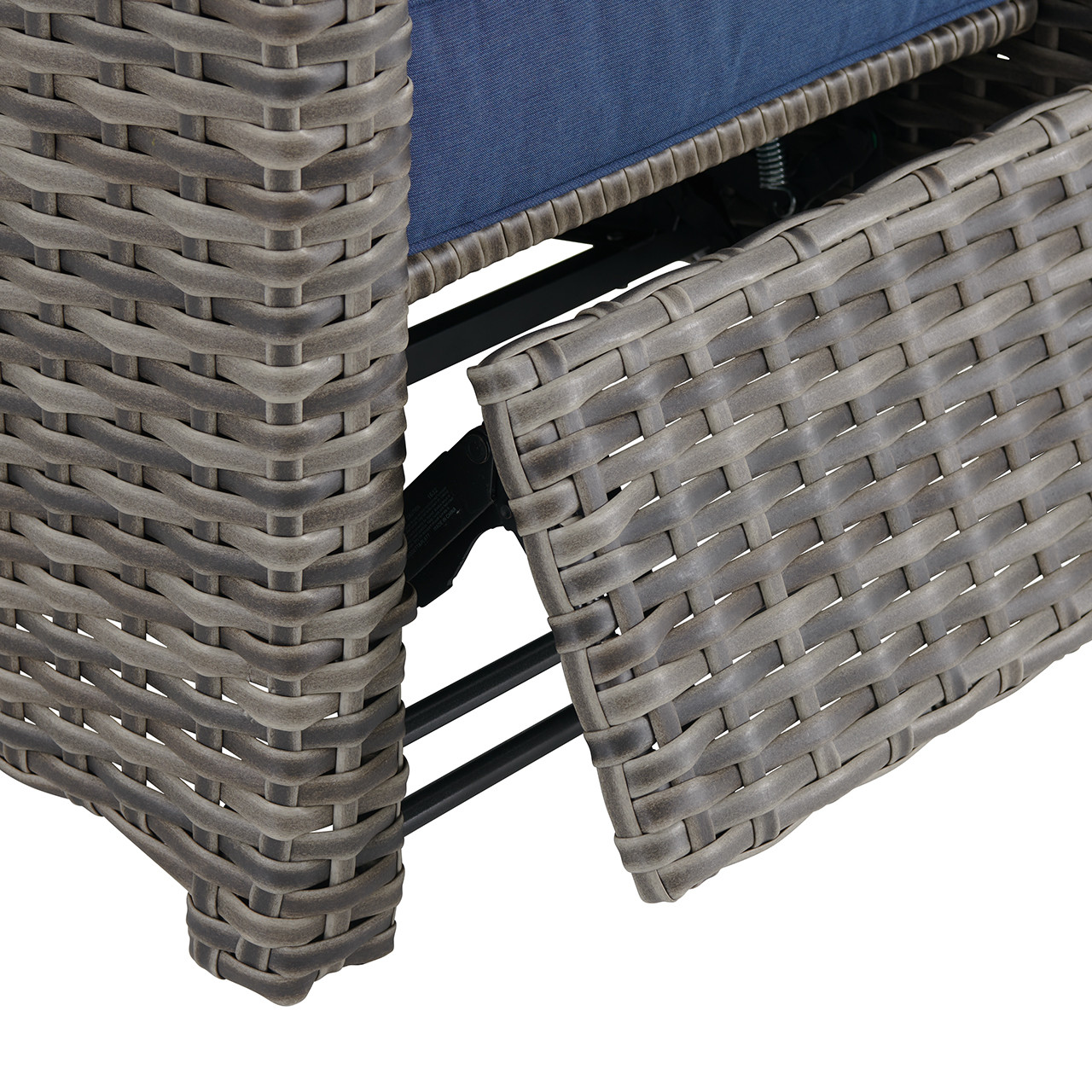 Sonoma Husk Outdoor Wicker with Cushions 3 Piece Recliner Set + 32 x 18 in. Side Table