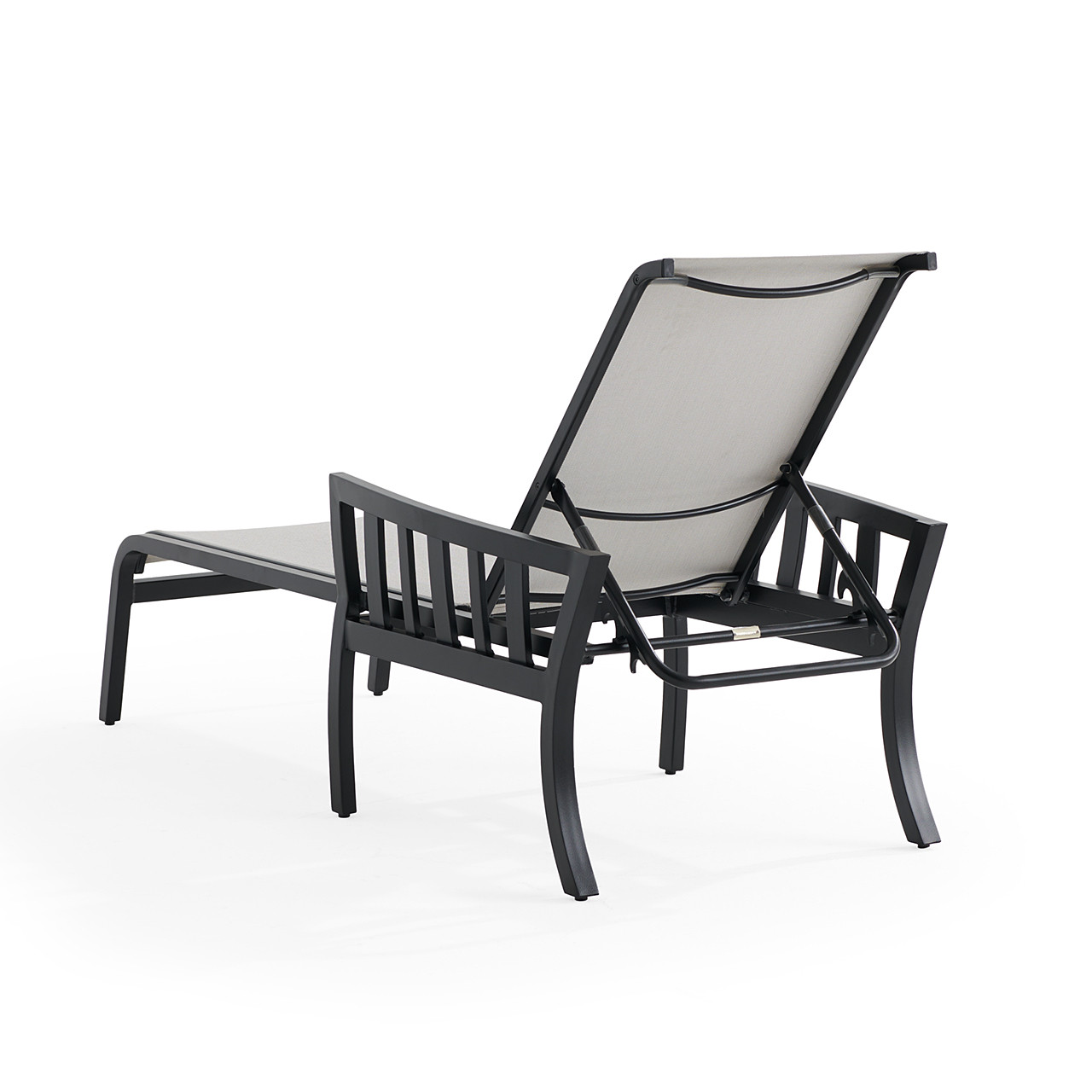 Siena Coal Aluminum Sailing Seagull Sling Chaise Lounge