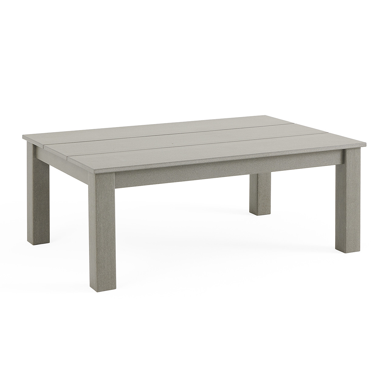 Montauk Polymer with Cushions 6 Piece Modular Sectional + 48 x 32 in. Coffee Table