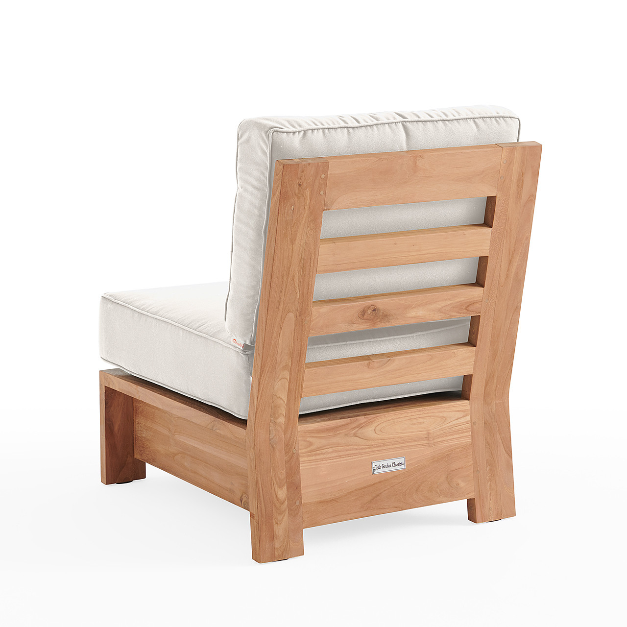 Castello Teak with Cushions Armless Club Chair