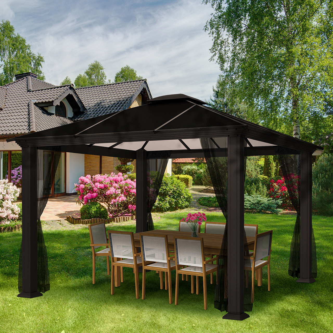 Mosquito Netting for Monterey Gazebo, 12 x 12 ft